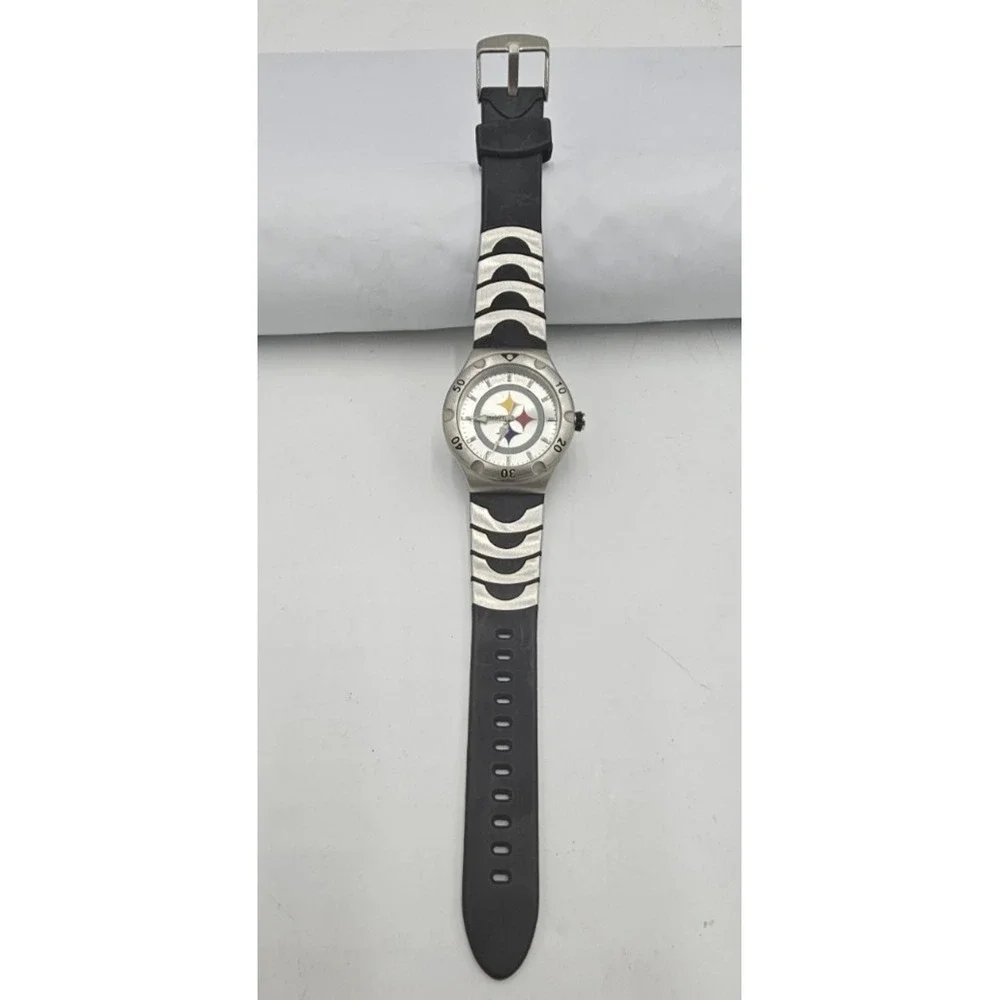 NFL Pittsburgh Steelers Vintage 3 Piece Silver Tone Watch Collection Football